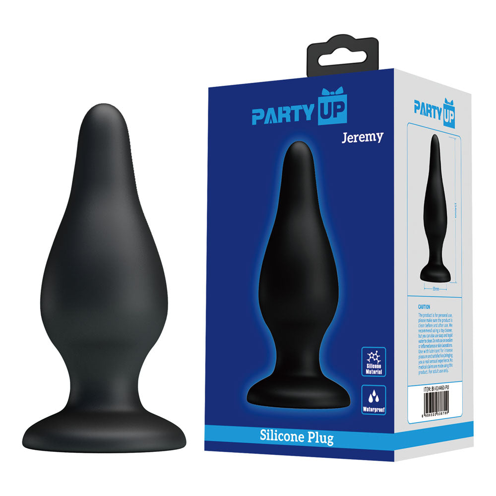 Party Up JEREMY Butt Plug - Black 15.4 cm Butt Plug Party Up